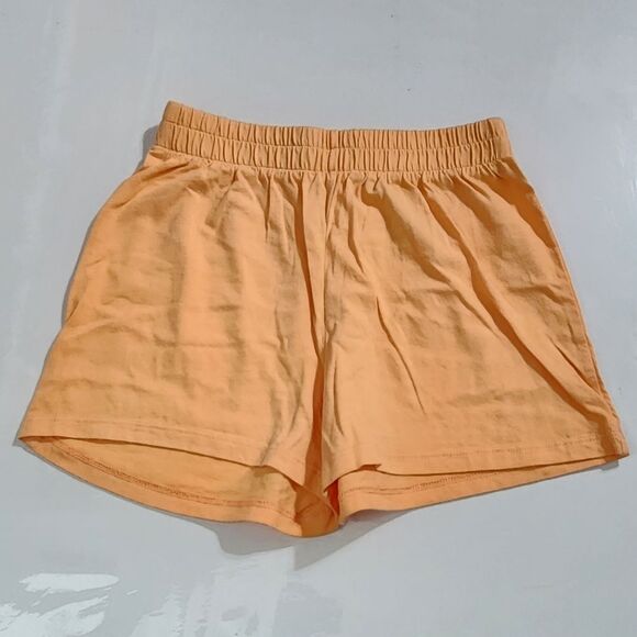 H&M Girls Orange Spring Summer Cotton Shorts Size 8 - Picture 1 of 5